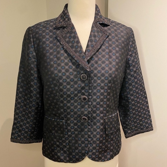 Kate Hill Silk Blazer - Picture 1 of 11